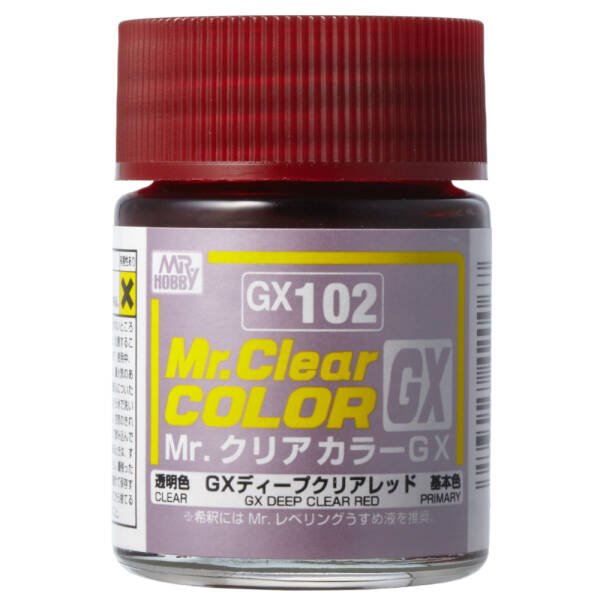 GX-102 GX Deep Clear Red (18ml)